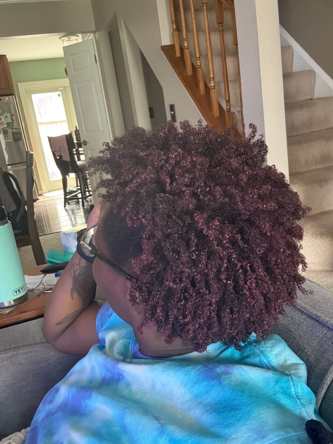 Customer photo review of DEEP REPAIR low porosity hair mask