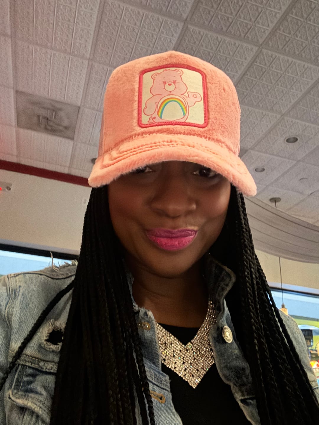 Customer photo review of OVERLORD X Care Bears:  Cheer Bear Trucker Cap