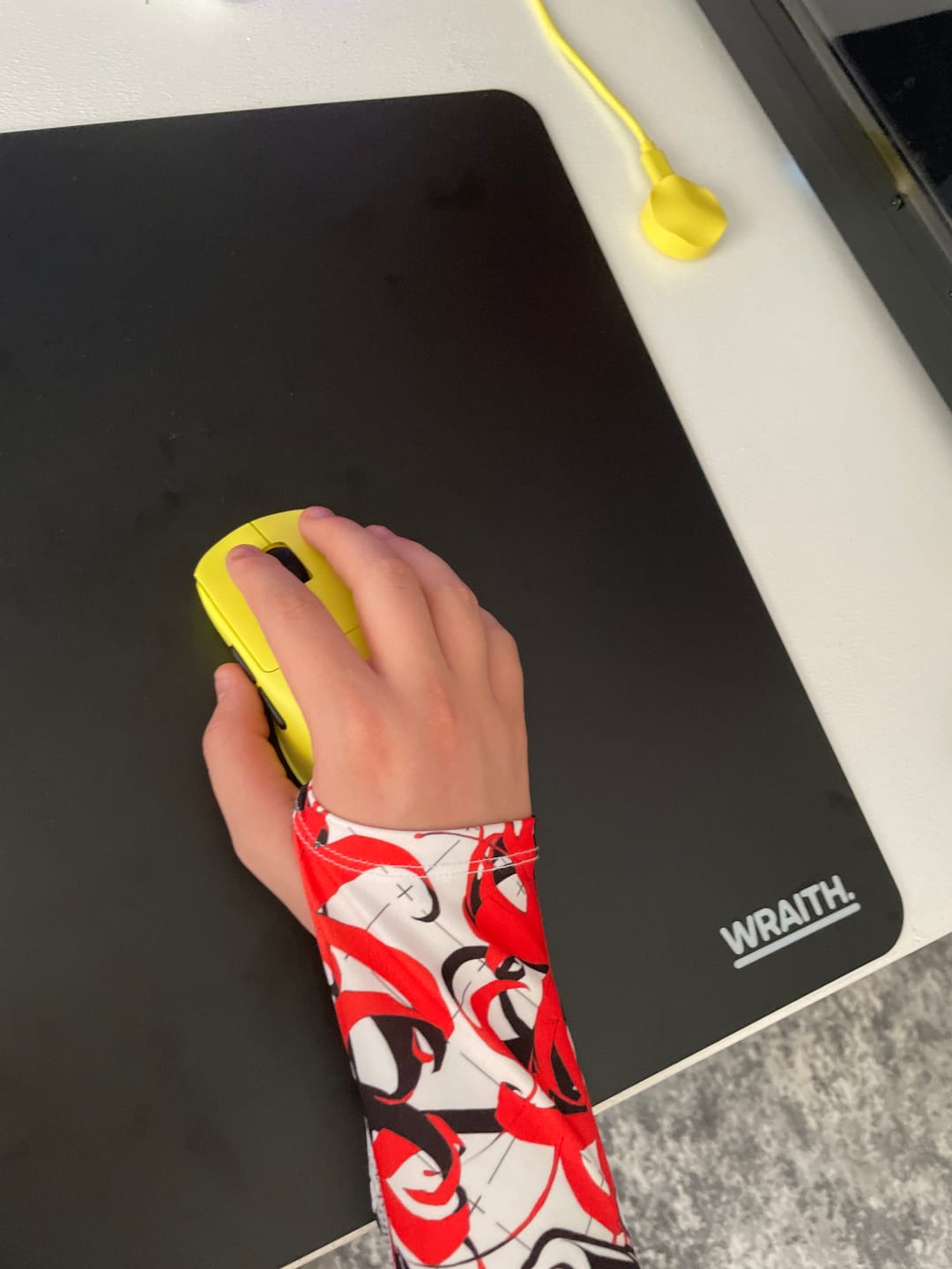 Customer photo review of Wraith Blade Y Hard Mousepad