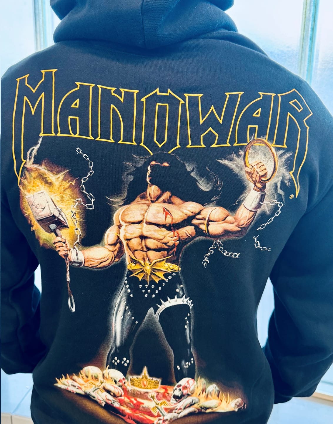 Customer photo review of MANOWAR ZIP HOODIE GODS AND KINGS 2025