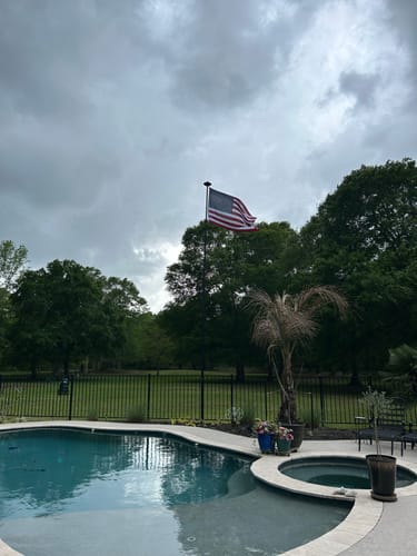 Customer photo review of Ultra Heavy Duty American Flag - 2-ply Polyester - Made In USA