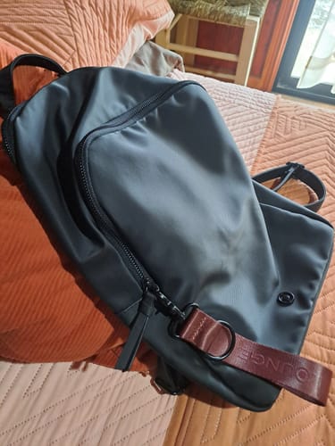 Reseña con foto de un cliente sobre Mochila Textura