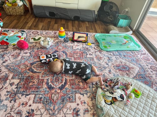 Customer photo review of The Mellow Mat v2® Designer Print | Regalia (Soft Touch Sensory Tatami Rug) PR04