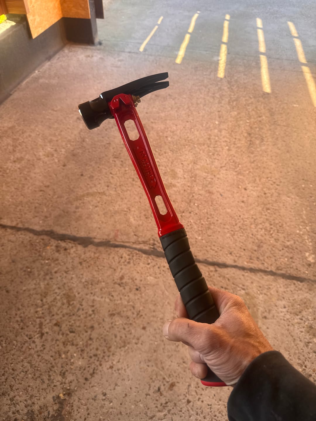 Customer photo review of Martinez Tools | M1 15oz Deadpool Titanium Framing Hammer