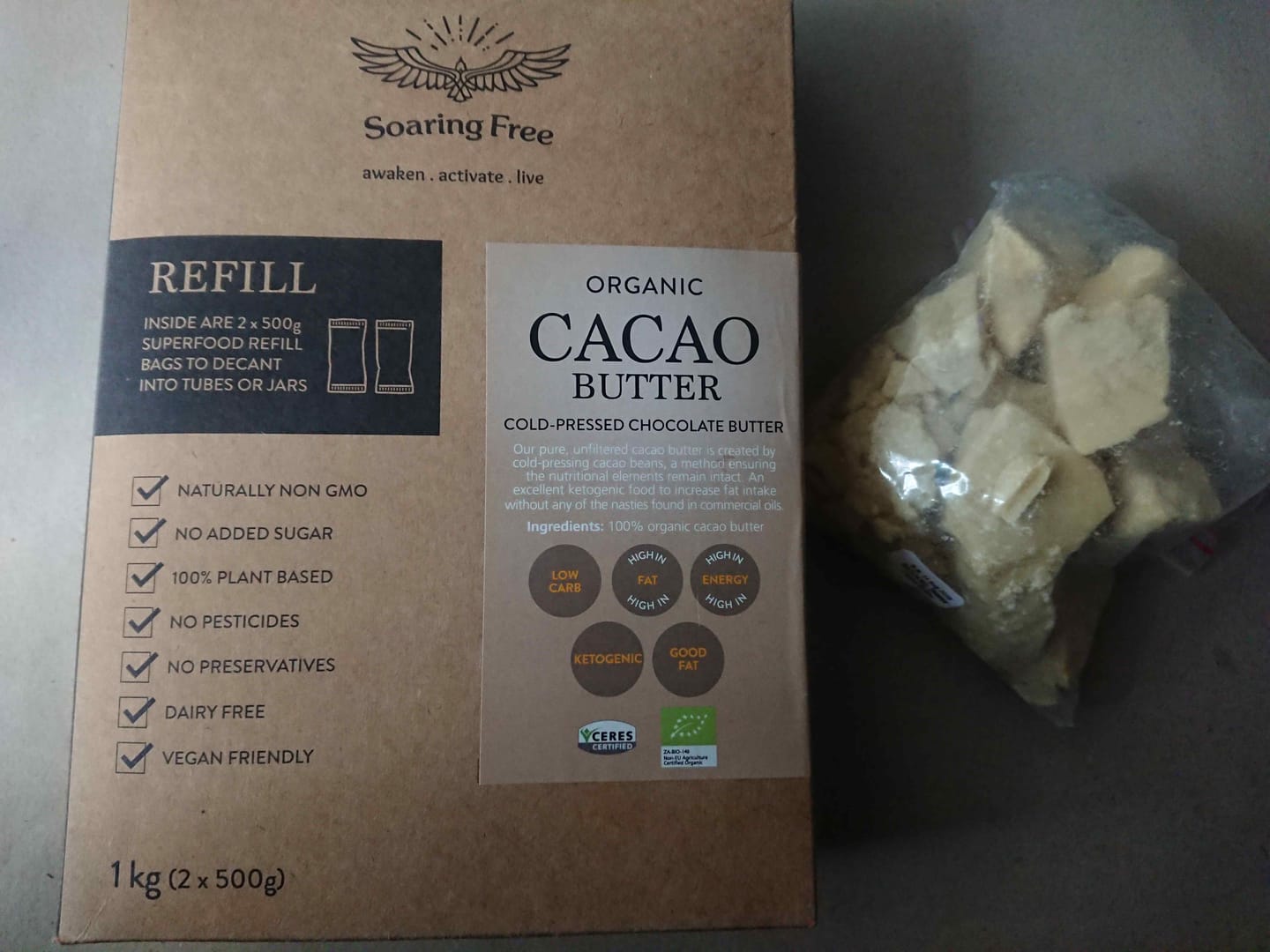 Customer photo review of Organic Cacao Butter