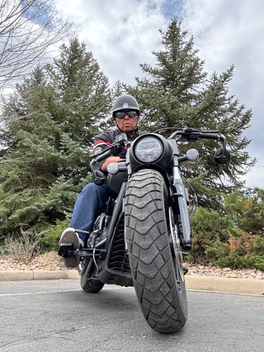 Customer photo review of New- Polo Switchback DOT Reversible Helmet Flat & Gloss Black