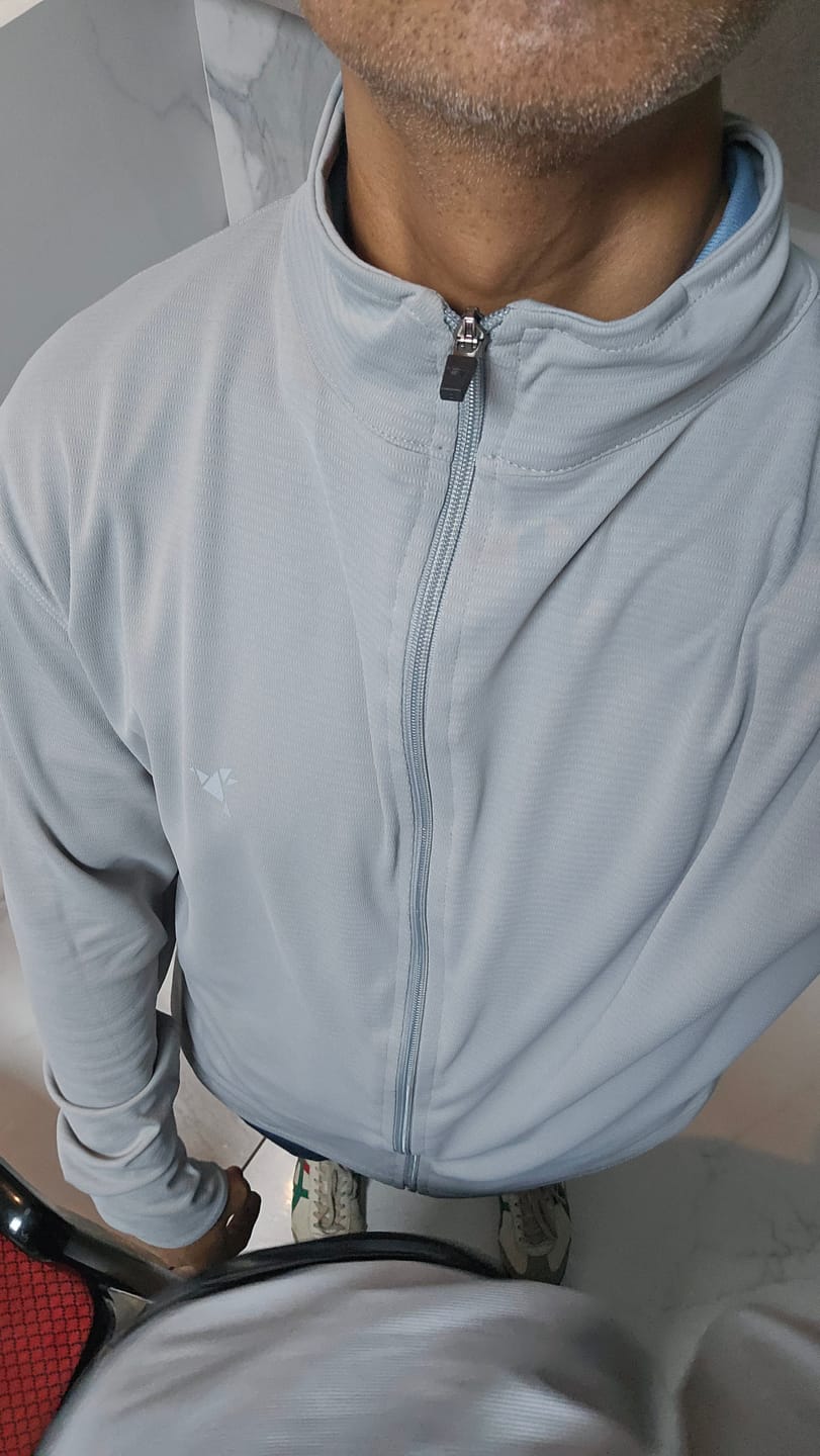 Customer photo review of Ash Grey - Sunblock Jacket