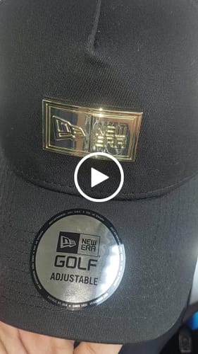 N. N. review of 9FORTY A-Frame Golf Trucker Metal Plate Black Snapback image 1 out of 1