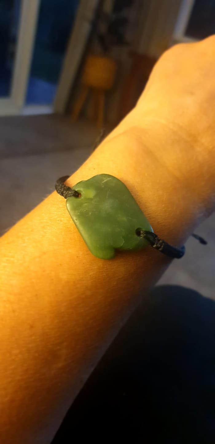 Customer photo review of Greenstone Bracelet
