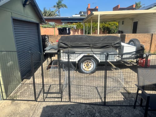 Customer photo review of PaWz 8 Panel Pet Dog Playpen