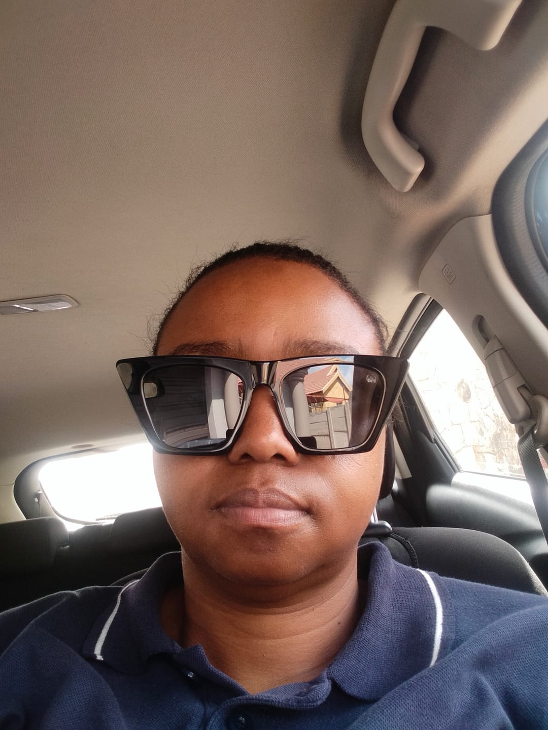 Customer photo review of Black Diva Logo Sunglasses