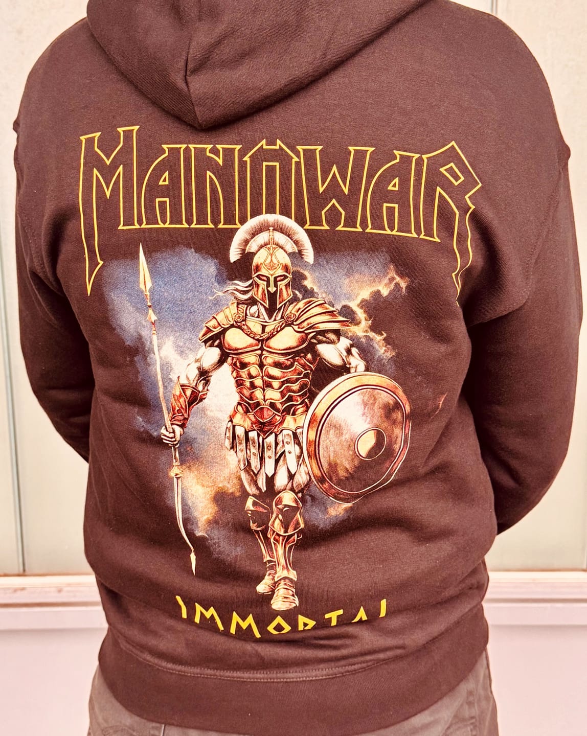 Customer photo review of MANOWAR ZIP HOODIE IMMORTAL 2025