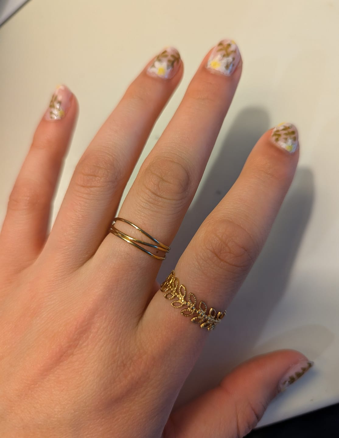 Customer photo review of Summer Bloom Leaf Ring