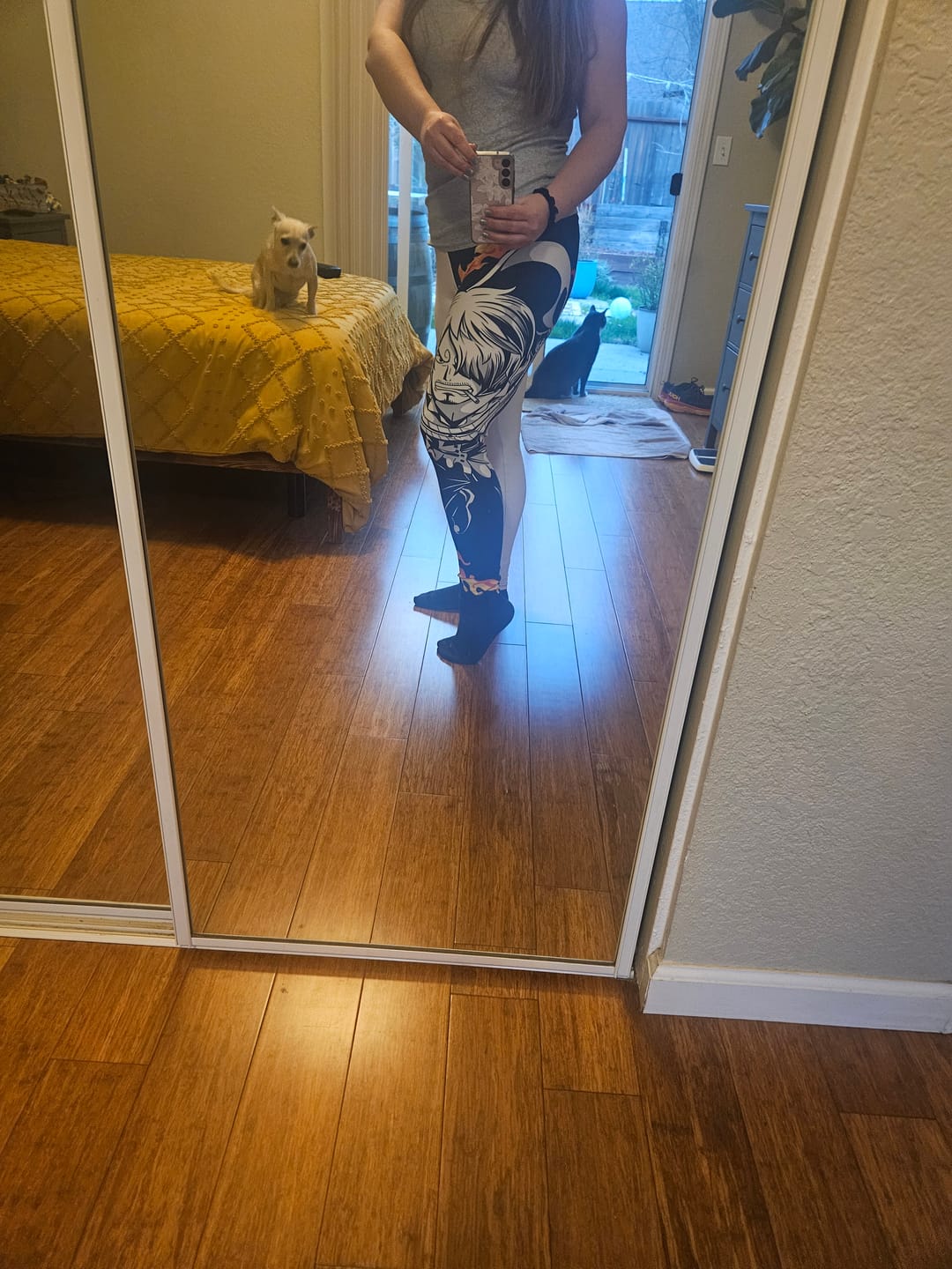 Customer photo review of Black Leg Cool Unisex Tights