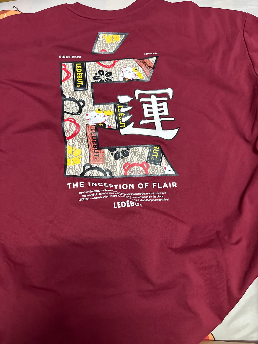 Customer photo review of Unisex Lucky É Oversized Tee