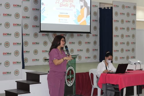 Customer photo review of 4-Pocket MoveTech® Scrub Top - Women / Mauve