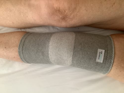 Customer photo review of Premium Bamboo Knee Sleeve (Single)