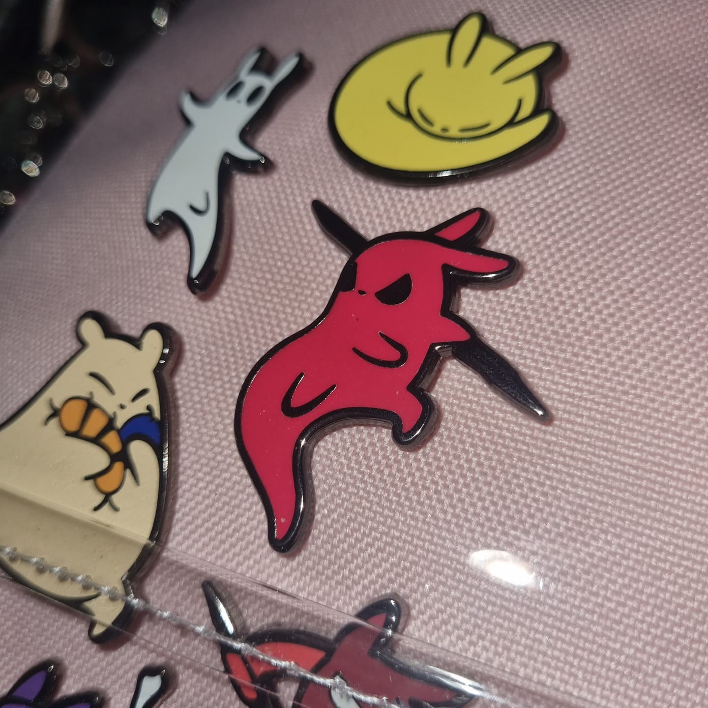 Customer photo review of Rain World - Slugcat Hunter Pin