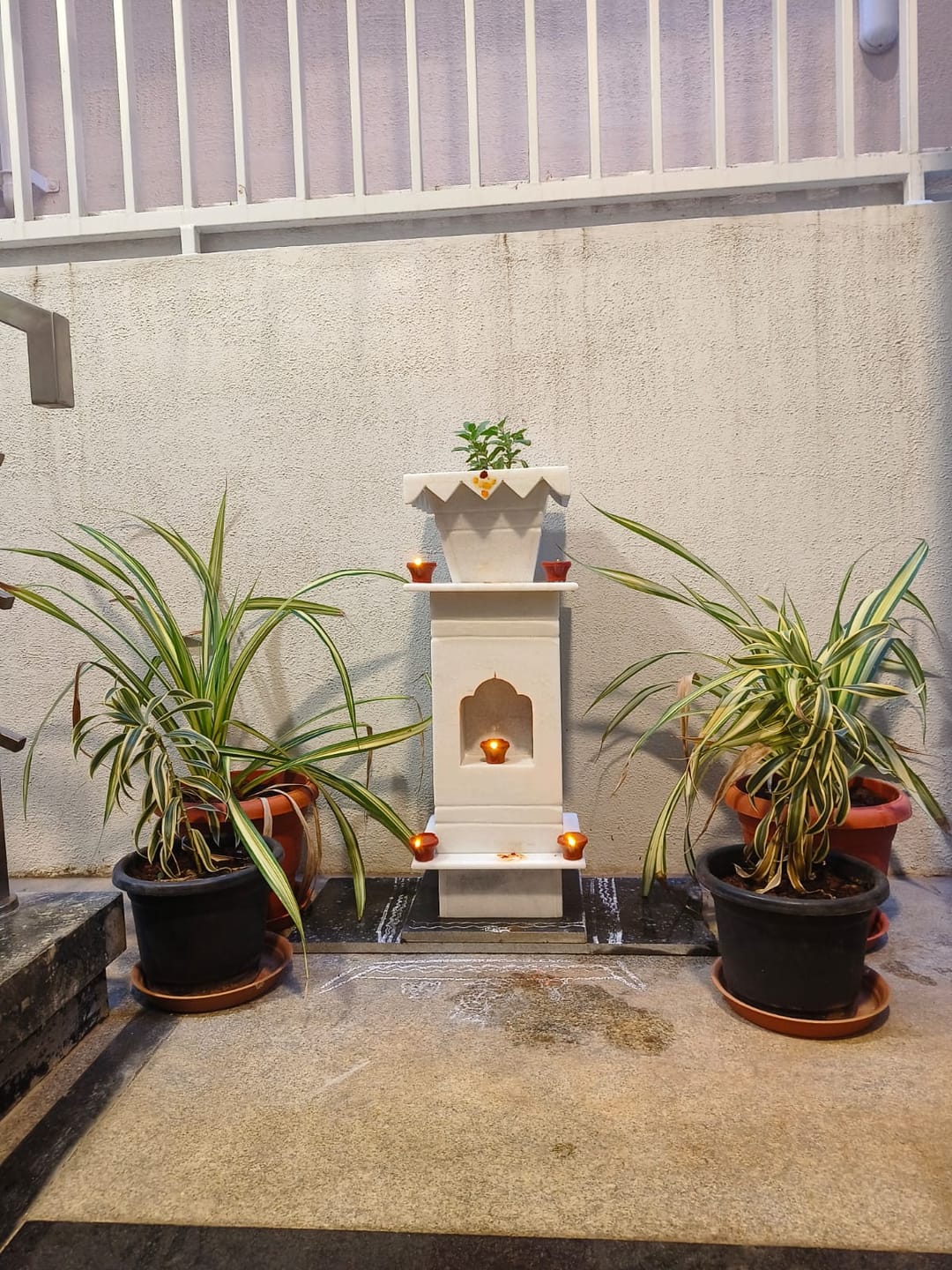 Customer photo review of Marble Tulsi Pot, White Marble - Handicraft Bazaar