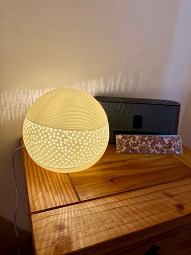 Customer photo review of Belleek Living Saturn Luminaire