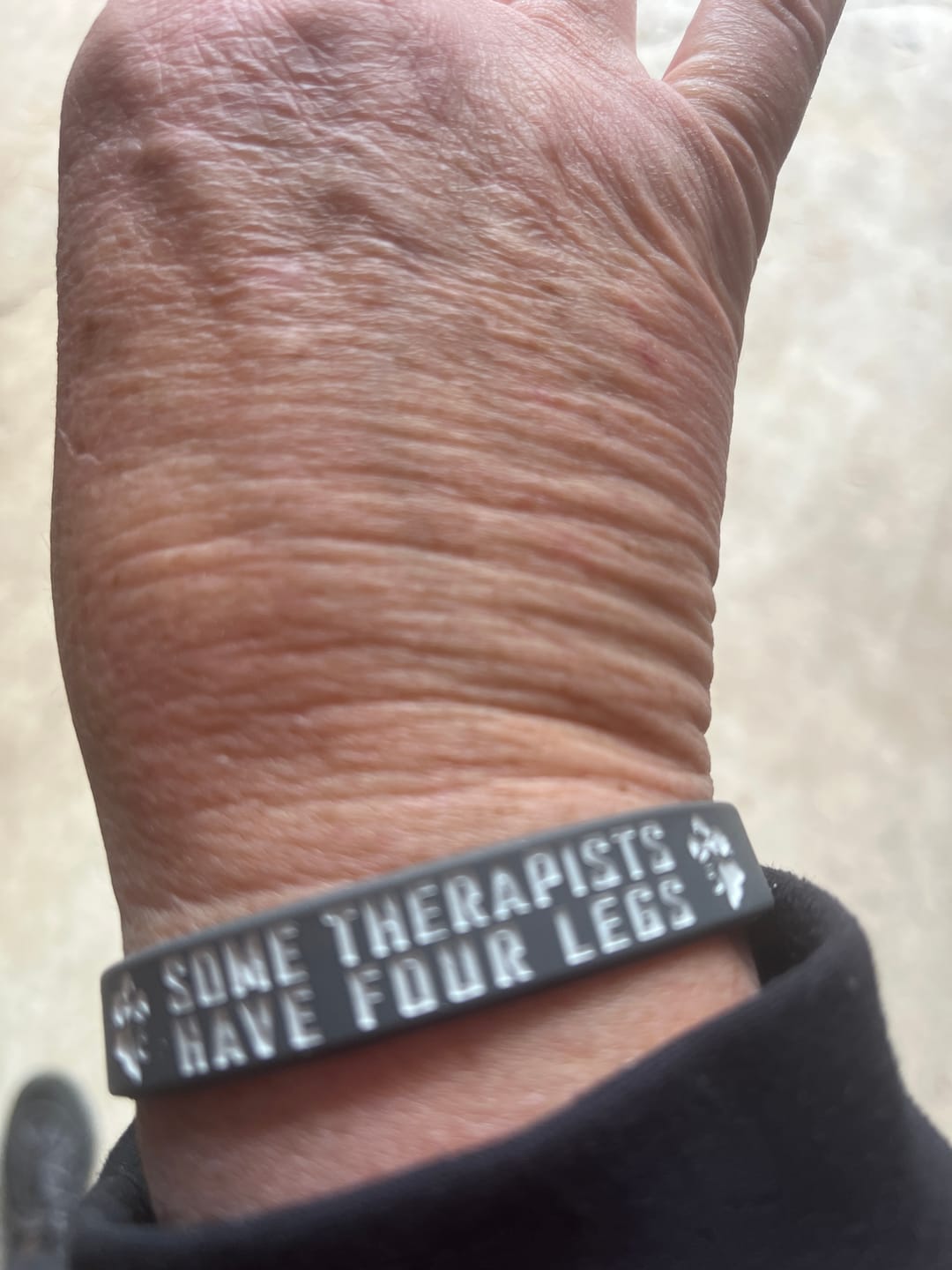 Customer photo review of Some Therapists - Silicone Bracelet