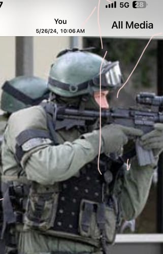 Customer photo review of Black Mamba Bracelet: Helps Pair Veterans With A Service Dog Or Shelter Dog