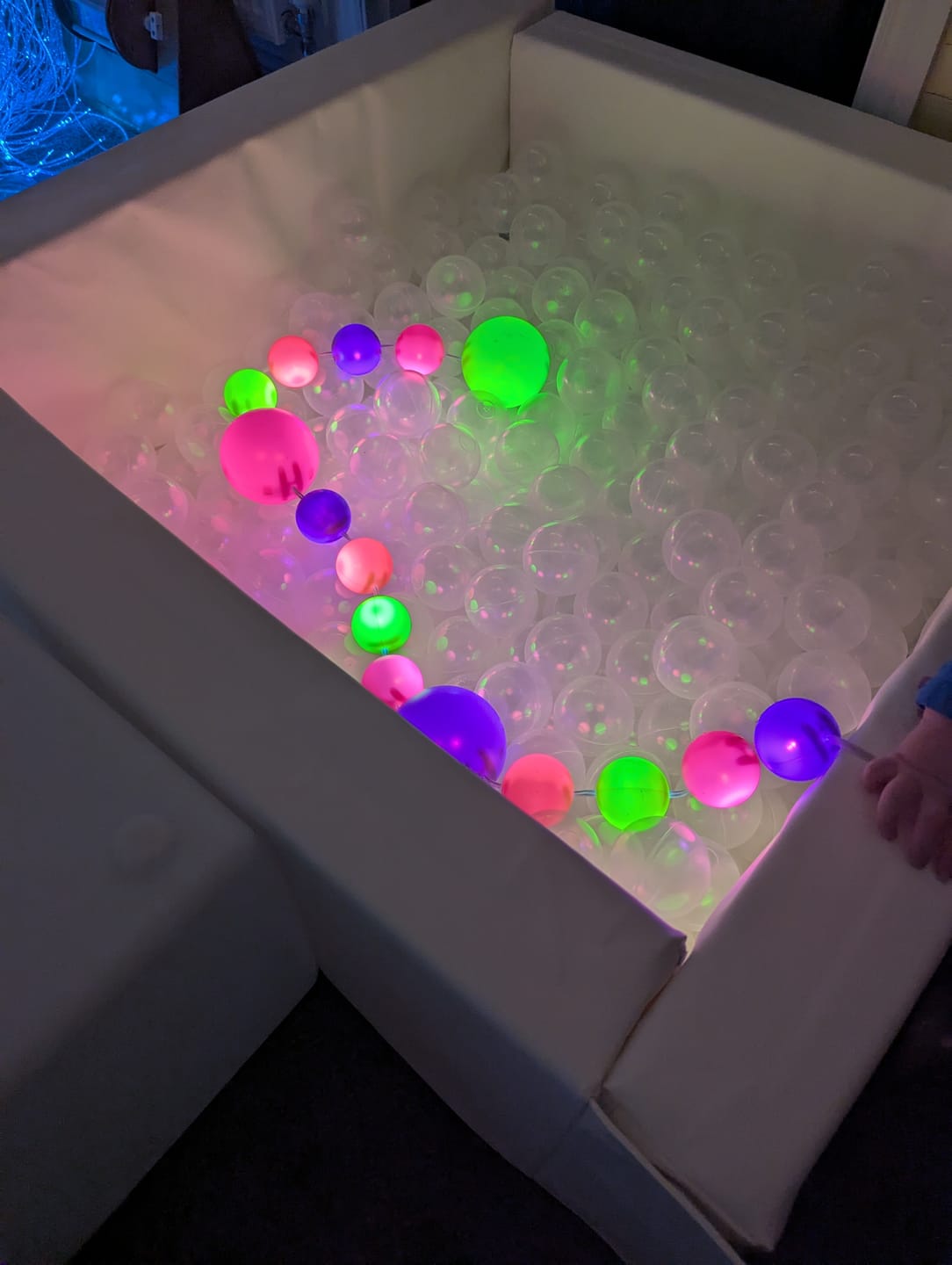 Customer photo review of Eco Leather Square Ball Pool - White