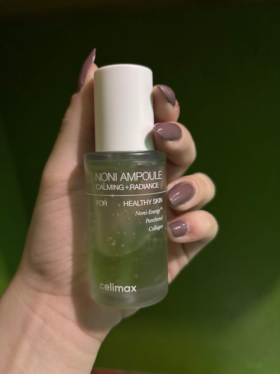 Customer photo review of Noni Ampoule Calming + Radiance
