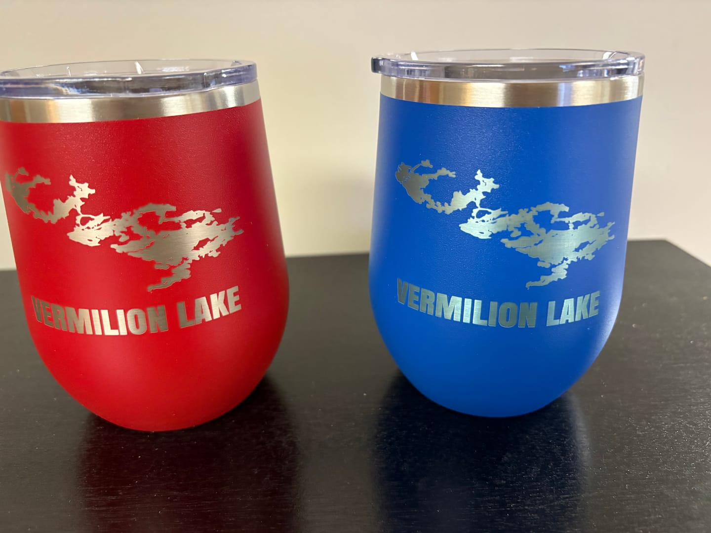 Customer photo review of Custom Lake Wine Tumbler