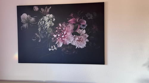 Customer photo review of Leinwandbild | Vintage Blumen | Querformat