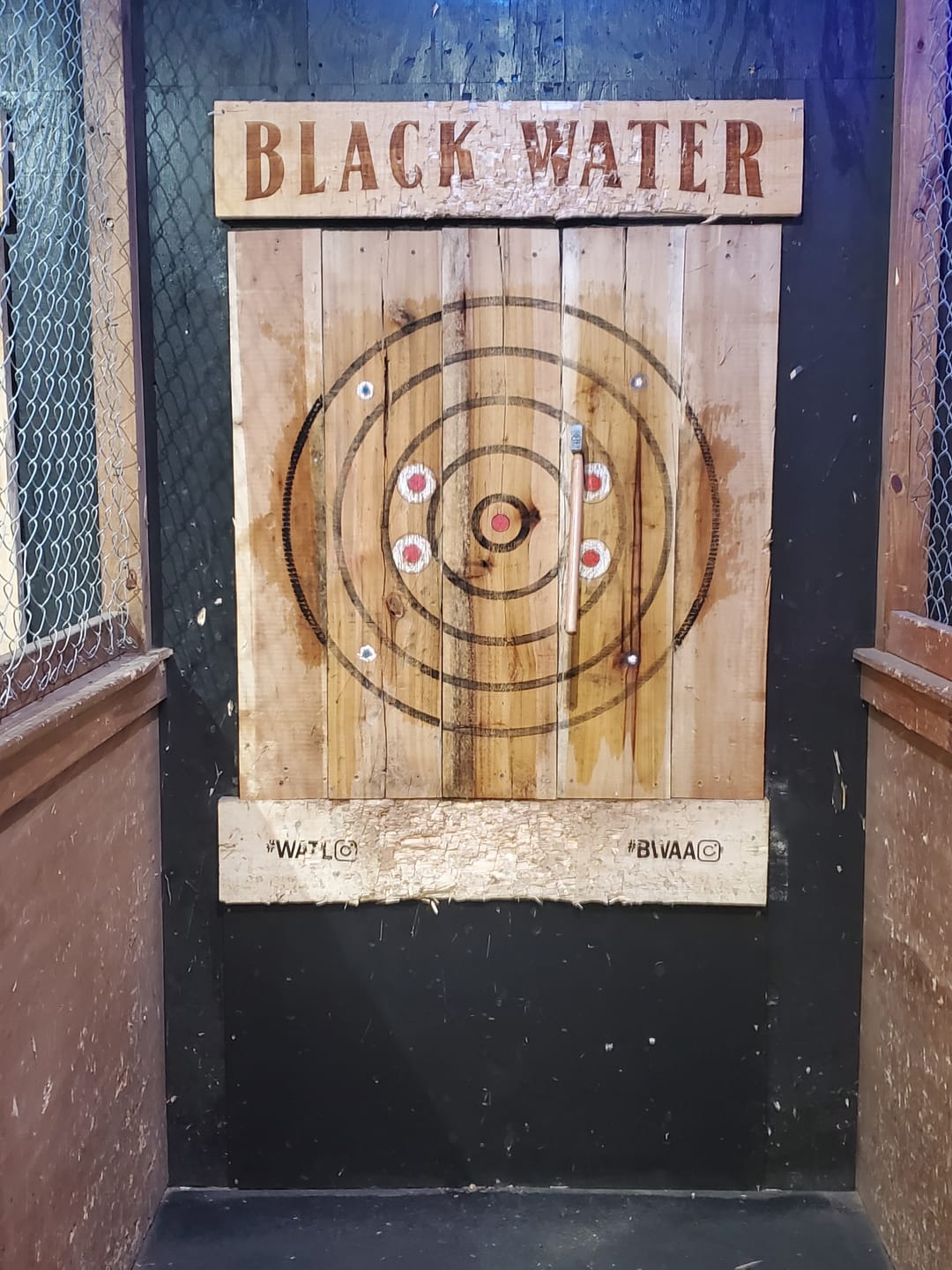 Customer photo review of Ace of Spades Throwing Axe (3rd Generation)