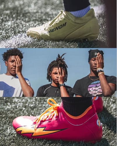 Customer photo review of The Flash Football Cleats - Velocity 2.0 by Phenom Elite