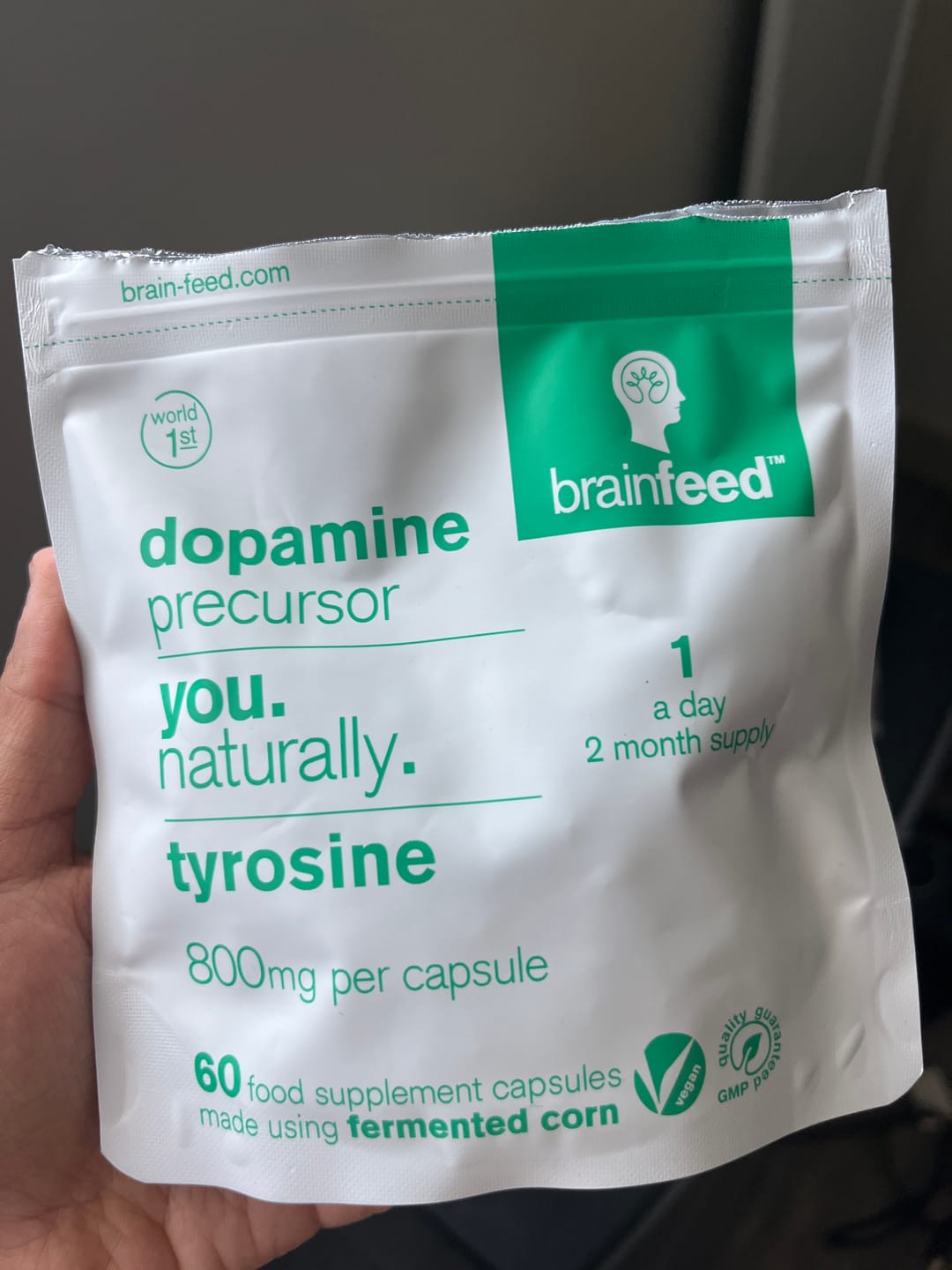 Customer photo review of Tyrosine - 60 capsules