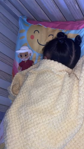 Customer photo review of Tranquil® - Personalized Crochet Doll with Photo Card