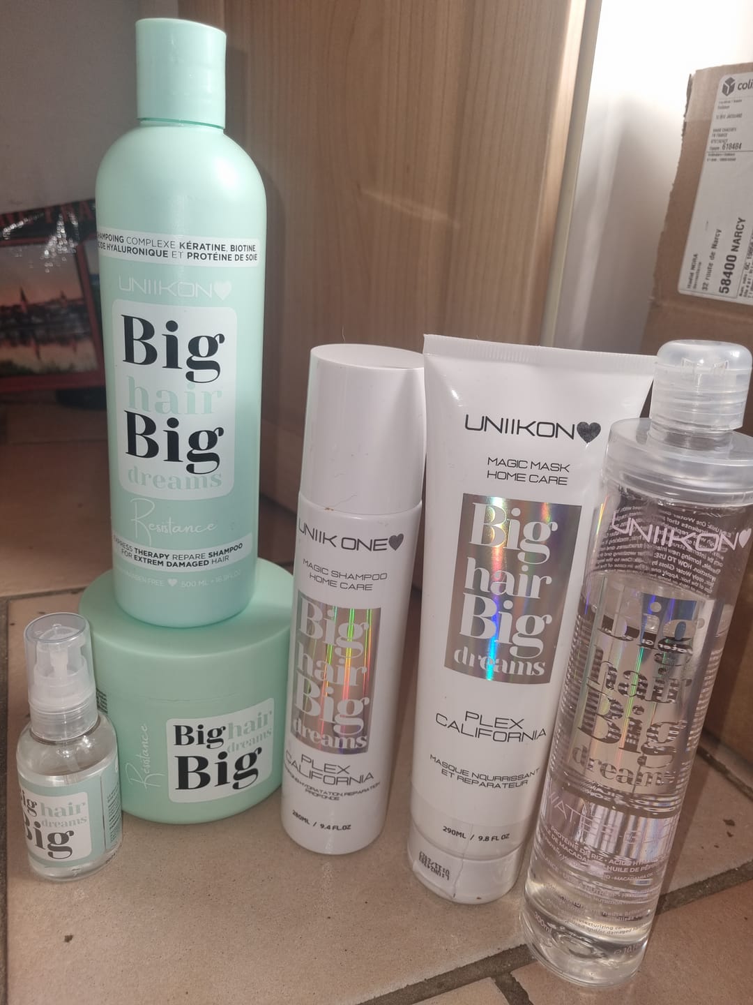 Customer photo review of WATER GLOSS Eau Lamellaire Miraculeuse 300ml