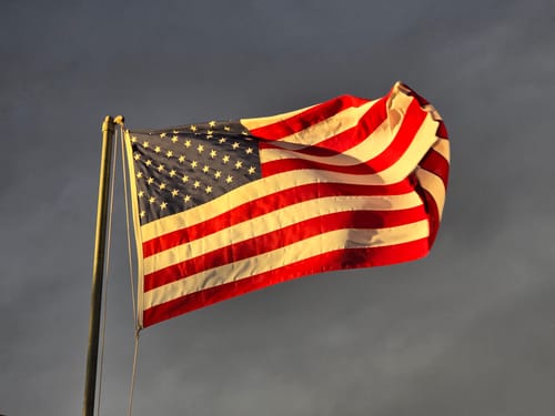 Customer photo review of Ultra Heavy Duty American Flag - 2-ply Polyester - Made In USA