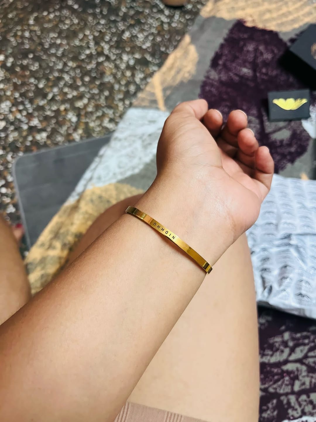 Customer photo review of Personalised Classic Bracelet