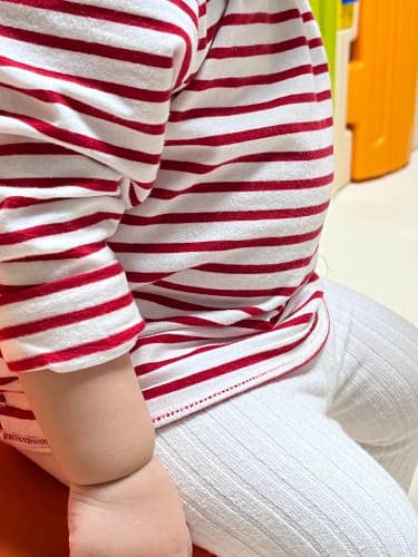 Customer photo review of Long Sleeve Striped Top Tees