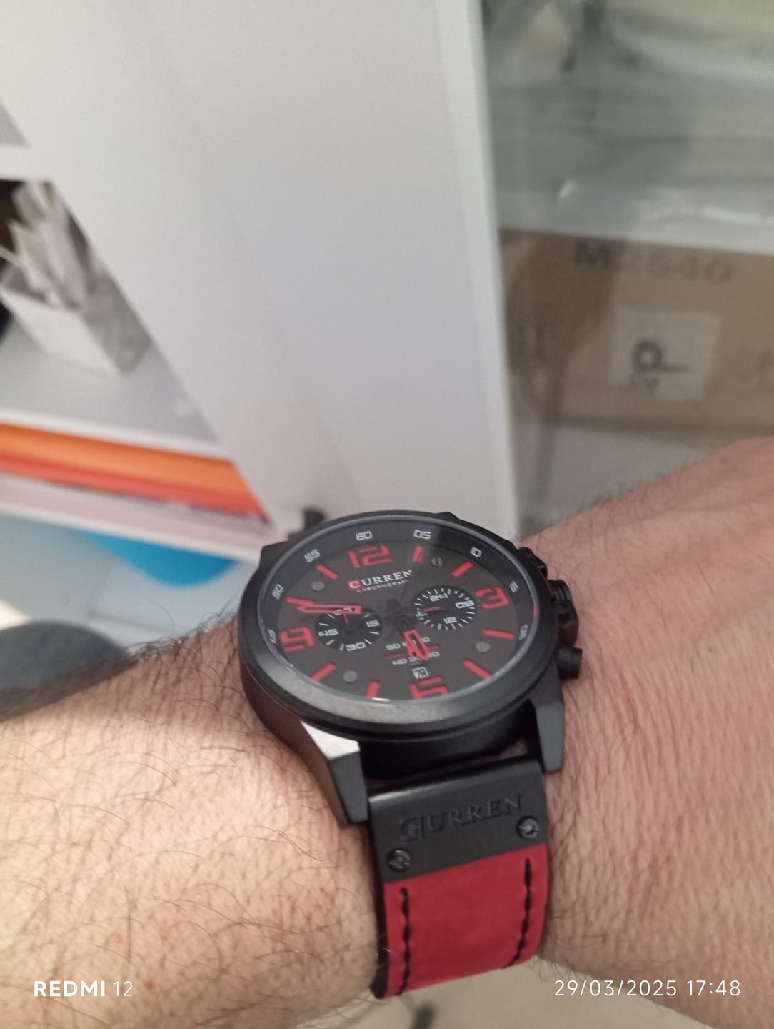 Customer photo review of Curren Sofia® orologio uomo pelle