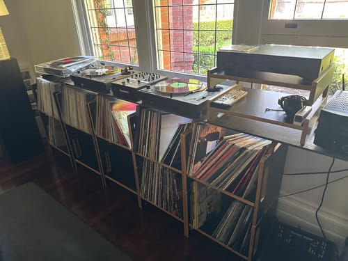 Customer photo review of A120 Vinyl Record Shelf
