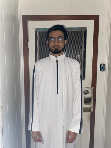 Customer photo review of White Designer Thobe