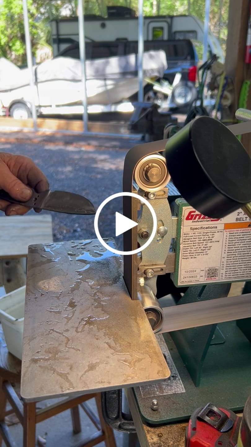 Customer video review of 2" x 42" Sanding Belts for Stock Removal, 3 PACK