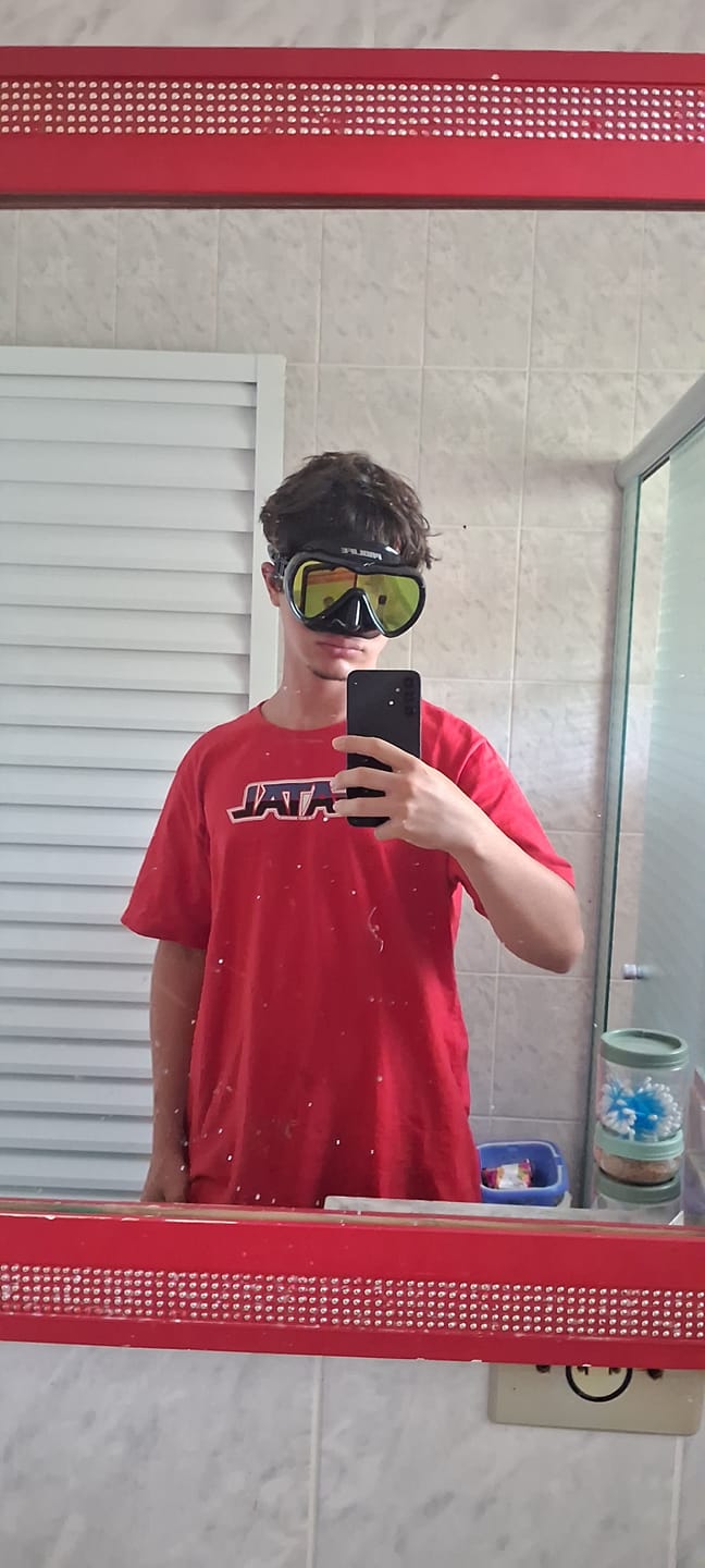Customer photo review of Máscara de Mergulho Antiembaçamento Com Snorkel Atlantic