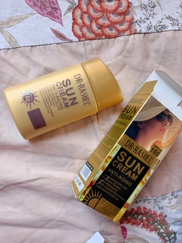 Customer photo review of Dr.Rashel Anti Aging SPF+++ 100 Sun Cream - 80g