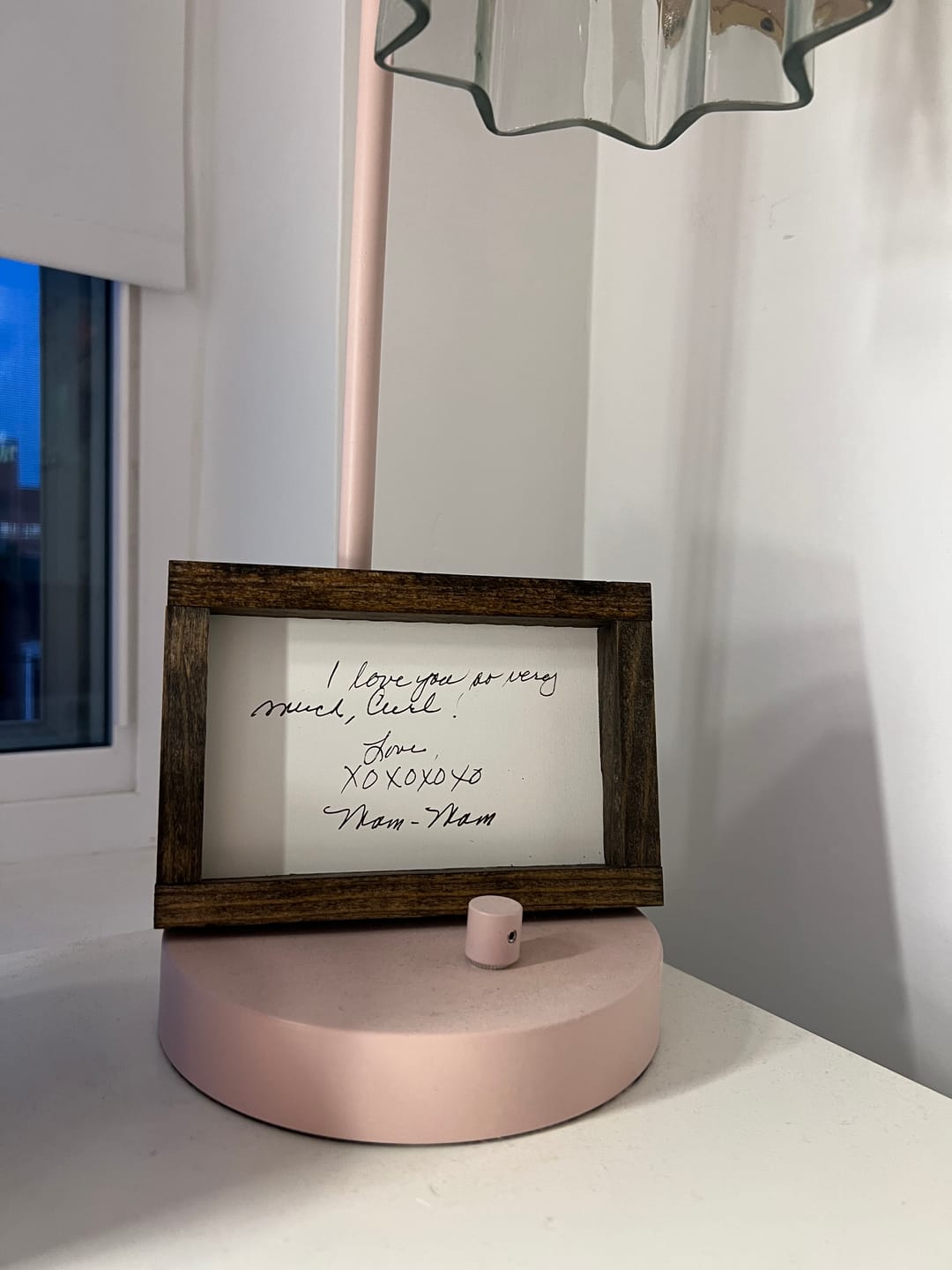 Customer photo review of Custom Handwriting Sign - Memorial Keepsake