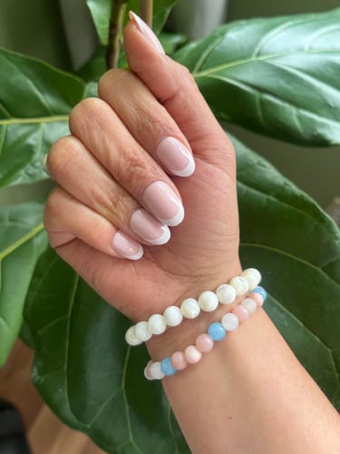 Customer photo review of Talk French To Me Press On Nails (24PC)