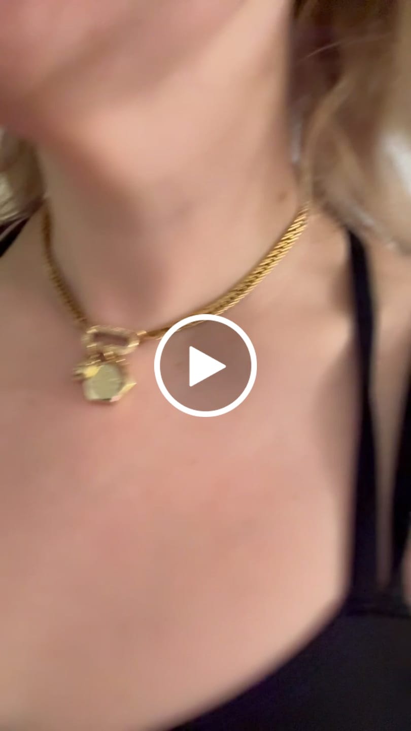 Customer video review of Tiger Charm Necklace