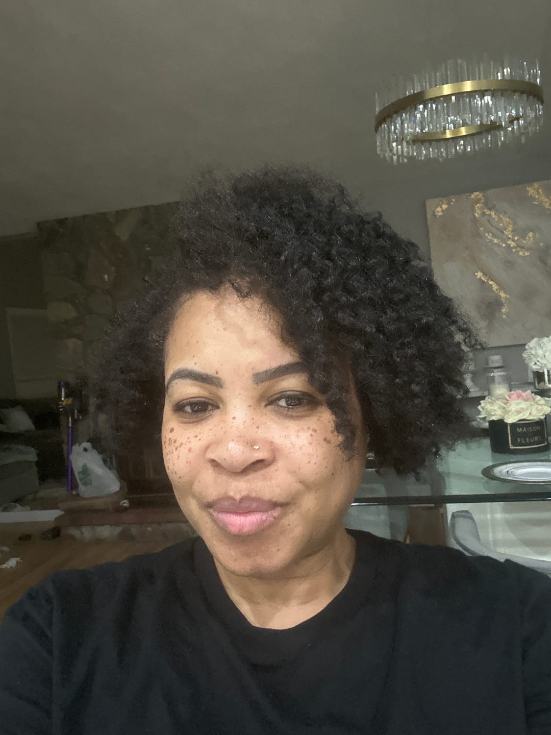 Customer photo review of SUPER HYDRATING low porosity shampoo