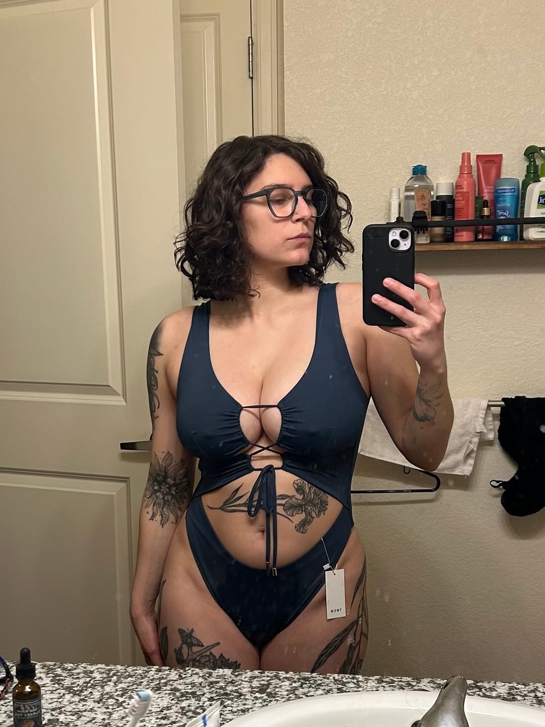 Customer photo review of Carib One Piece // Eucalyptus