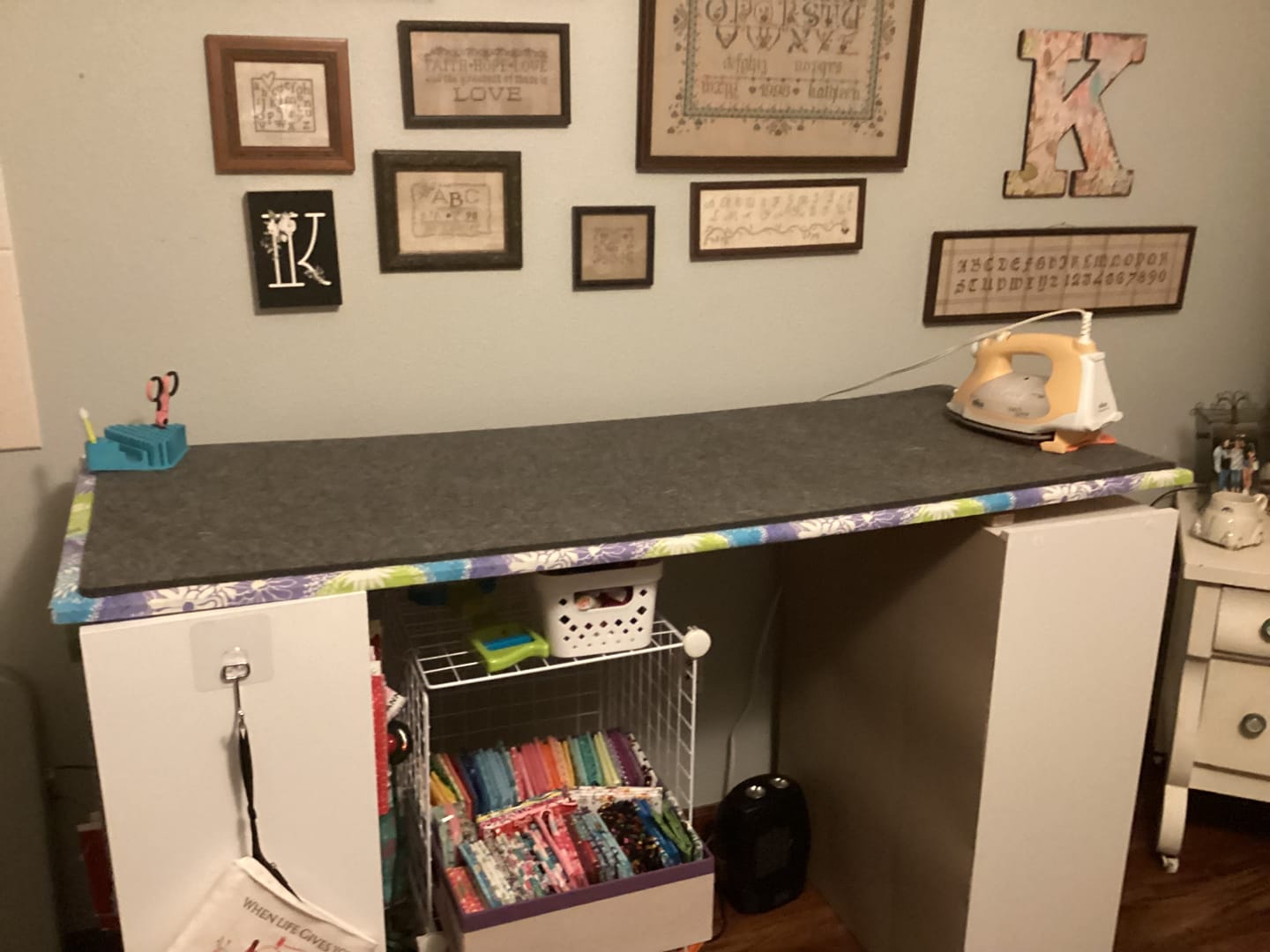 Customer photo review of Large Felted Wool Pressing Mats